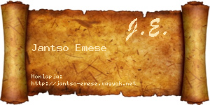 Jantso Emese névjegykártya